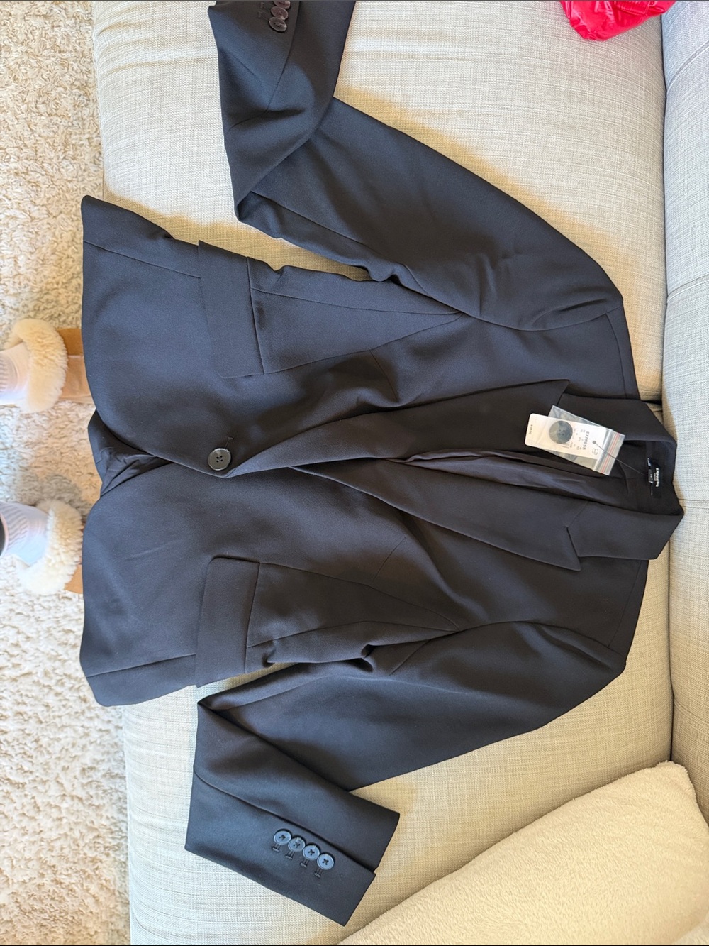 Express Women's Black Single-Button Blazer